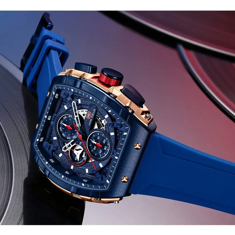 MF MINI FOCUS Men's Chronograph Watch 42mm (1.65 inches) | Water Resistant Luminous Dial - view 2