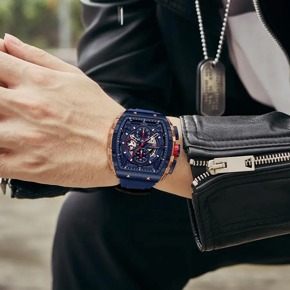 MF MINI FOCUS Men's Chronograph Watch 42mm (1.65 inches) | Water Resistant Luminous Dial - view 3