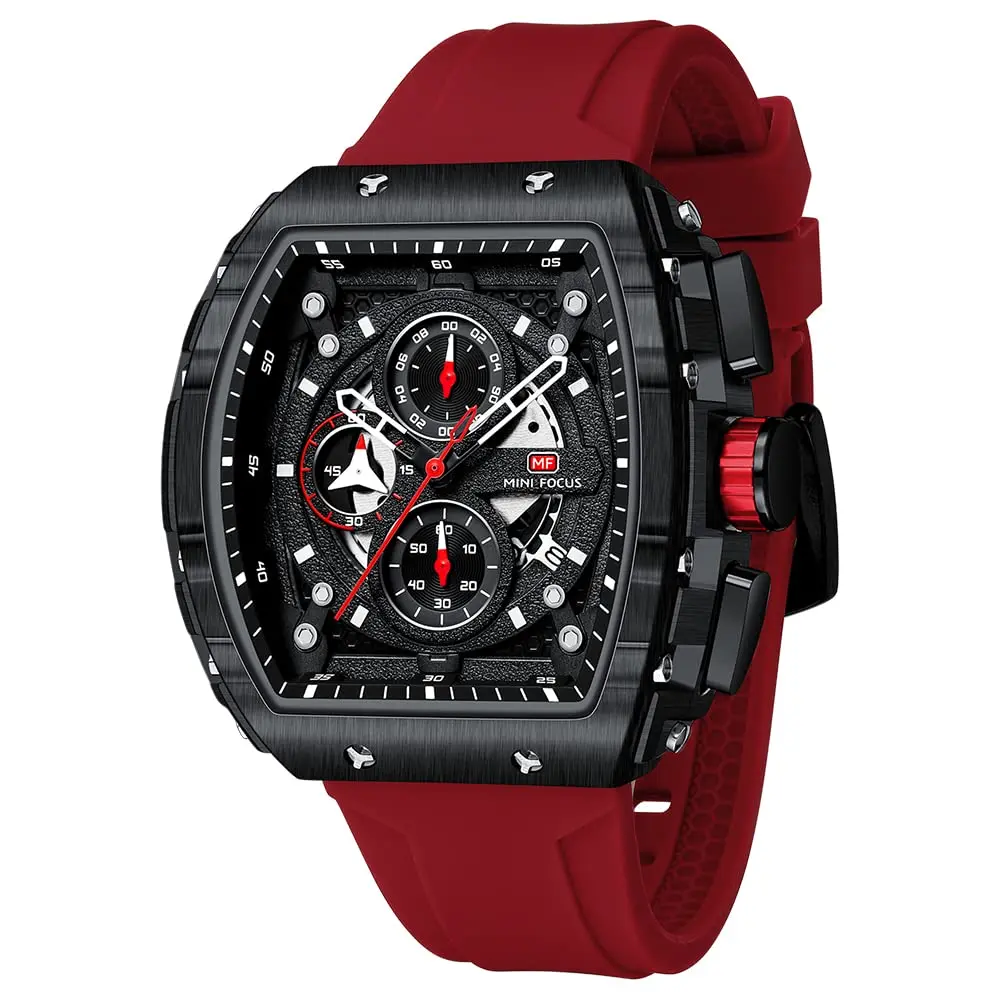 MF MINI FOCUS Men's Chronograph Watch 48mm (1.89in) | Multi-function Quartz with Luminous Hands - main product image