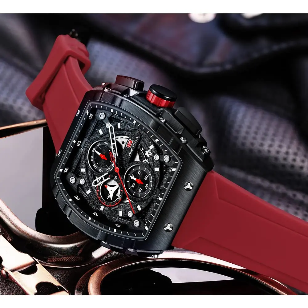 MF MINI FOCUS Men's Chronograph Watch 48mm (1.89in) | Multi-function Quartz with Luminous Hands - view 2