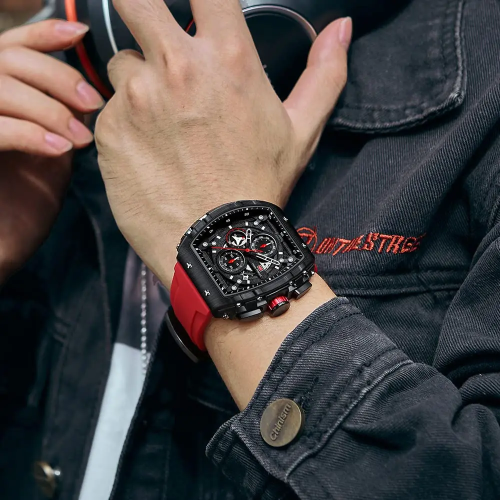 MF MINI FOCUS Men's Chronograph Watch 48mm (1.89in) | Multi-function Quartz with Luminous Hands - view 3