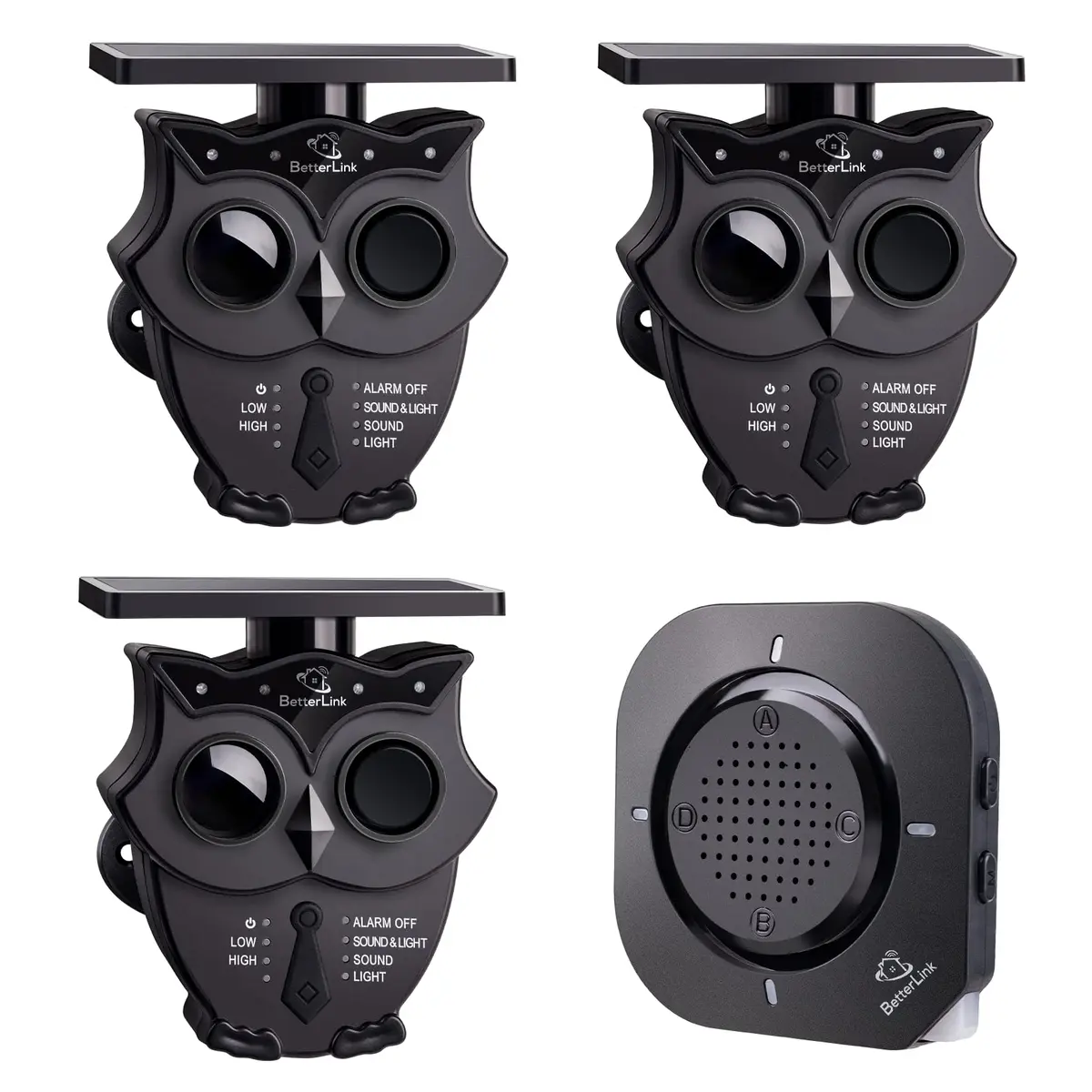 BetterLink Long Range Solar Wireless Driveway Alarm System 1R3S | 1/2 Mile Range, IP65 Weatherproof, 120dB Alert - main product image