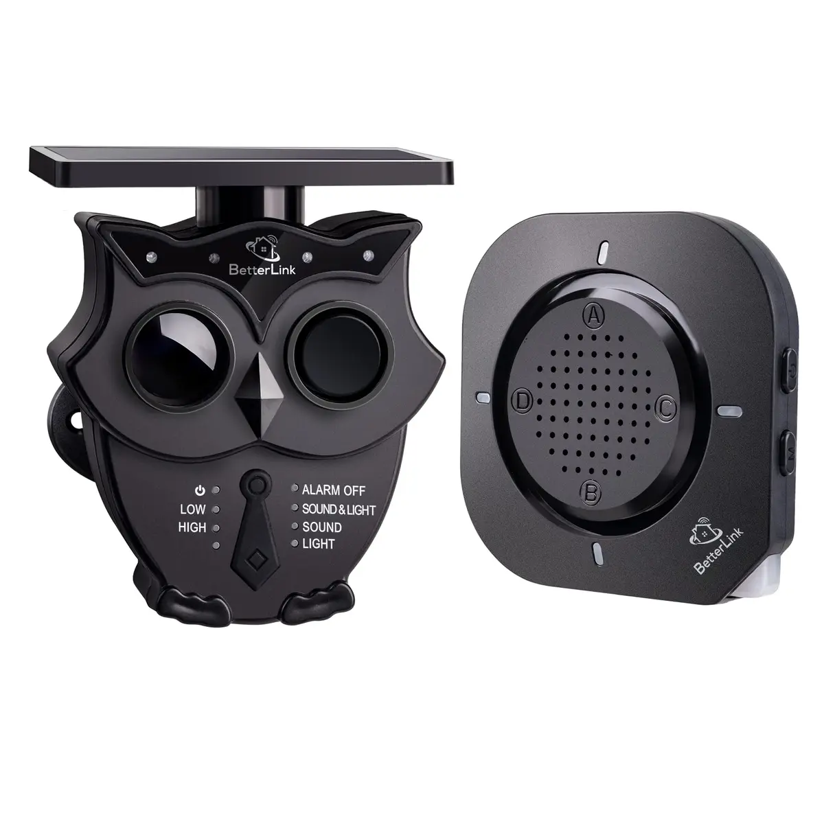 BetterLink Solar Wireless Driveway Alarm System 1/2 Mile Long Range | 1 Receiver & 1 Sensor - main product image