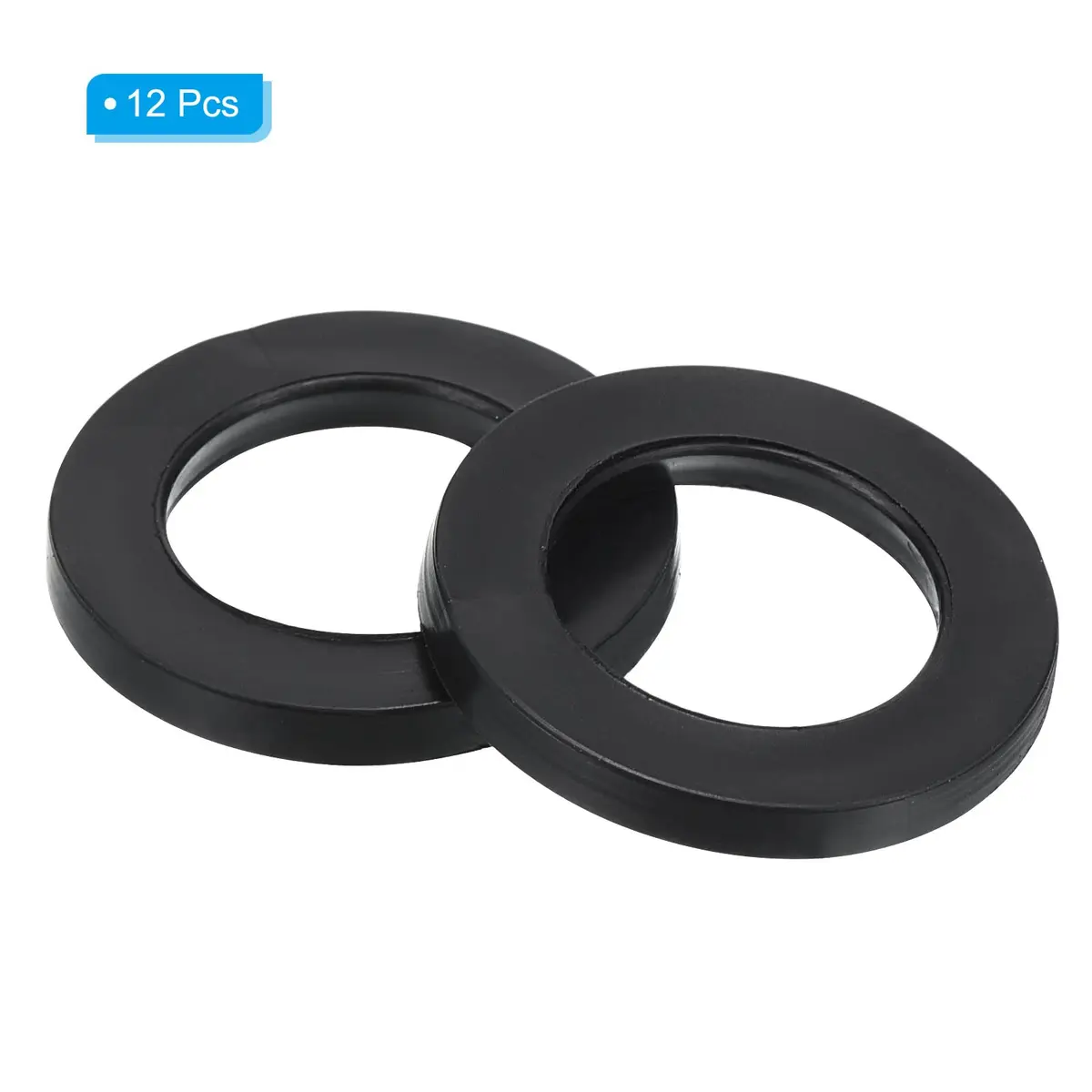 PATIKIL M20 Rubber Flat Washer 12 Pack 20mm ID 30mm OD 2.5mm Thick | Sealing Spacer for Faucets & Water Hoses - view 3