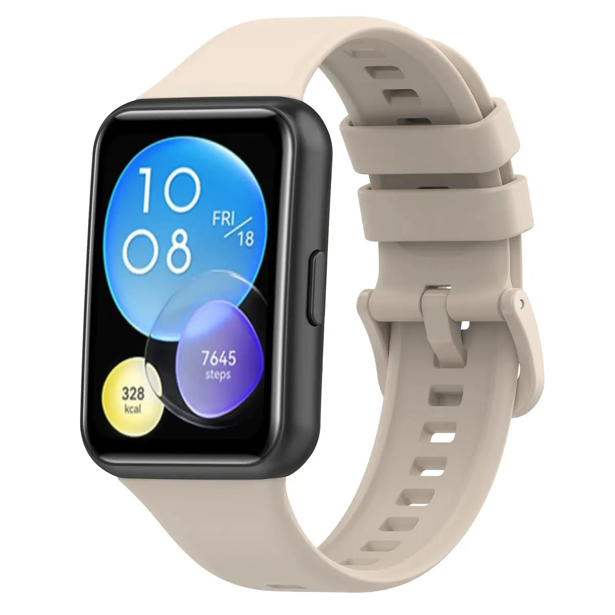 Muovrto Replacement Bands for Huawei Watch Fit 2 (3-Pack, 24.9mm) | Silicone Sport Strap with Lock System - view 3