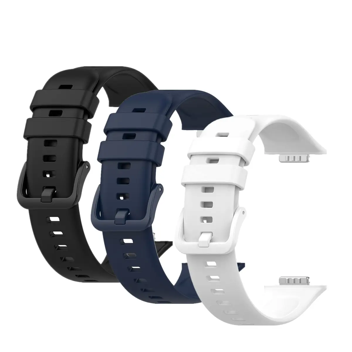 Muovrto Replacement Band for Huawei Watch Fit 2 24.9mm (0.98 inch) | 3-Pack Silicone Sport Strap - main product image