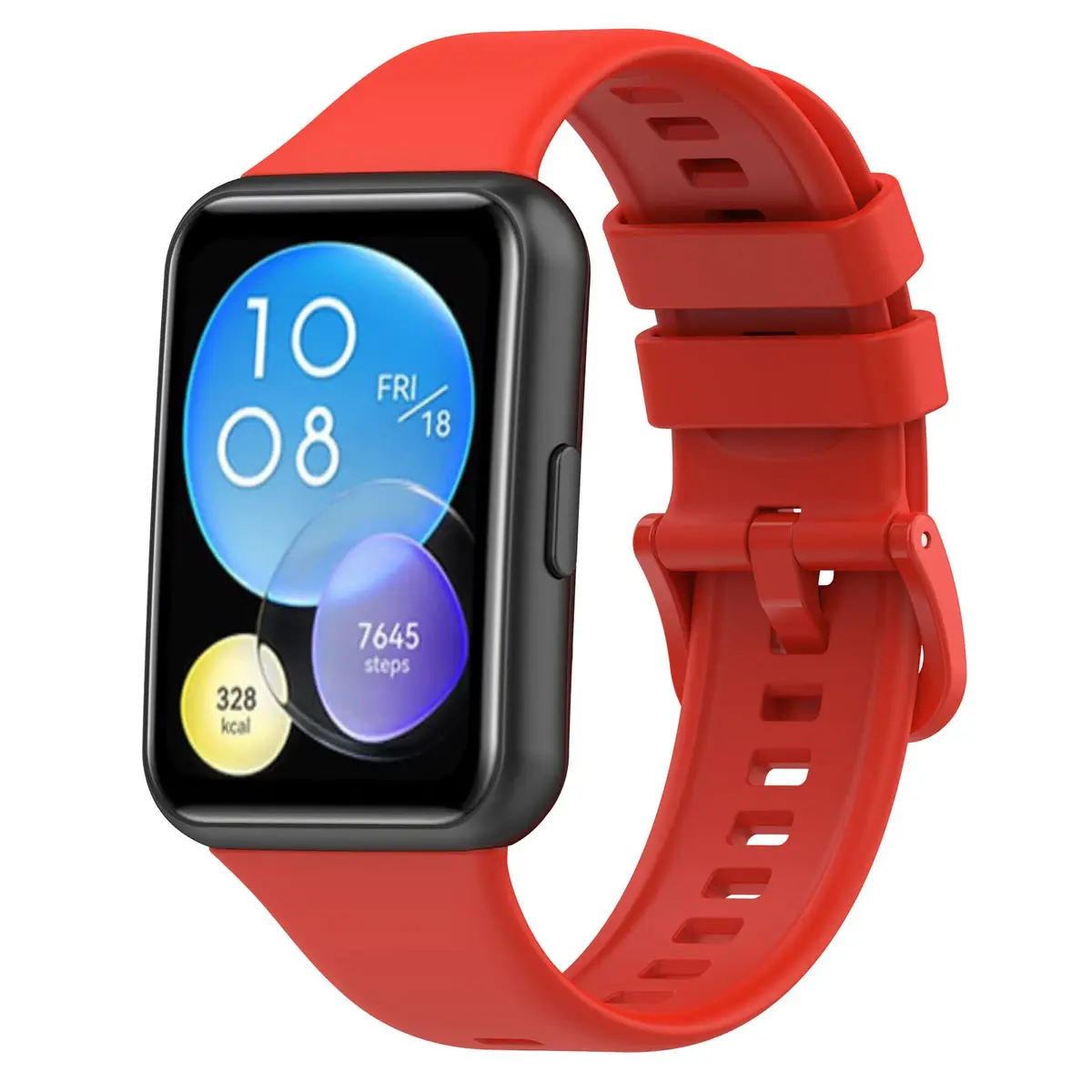Muovrto Replacement Silicone Watch Band for Huawei Watch Fit 2 | Sport Strap, Unisex, Adjustable, 24.9mm Width - view 4