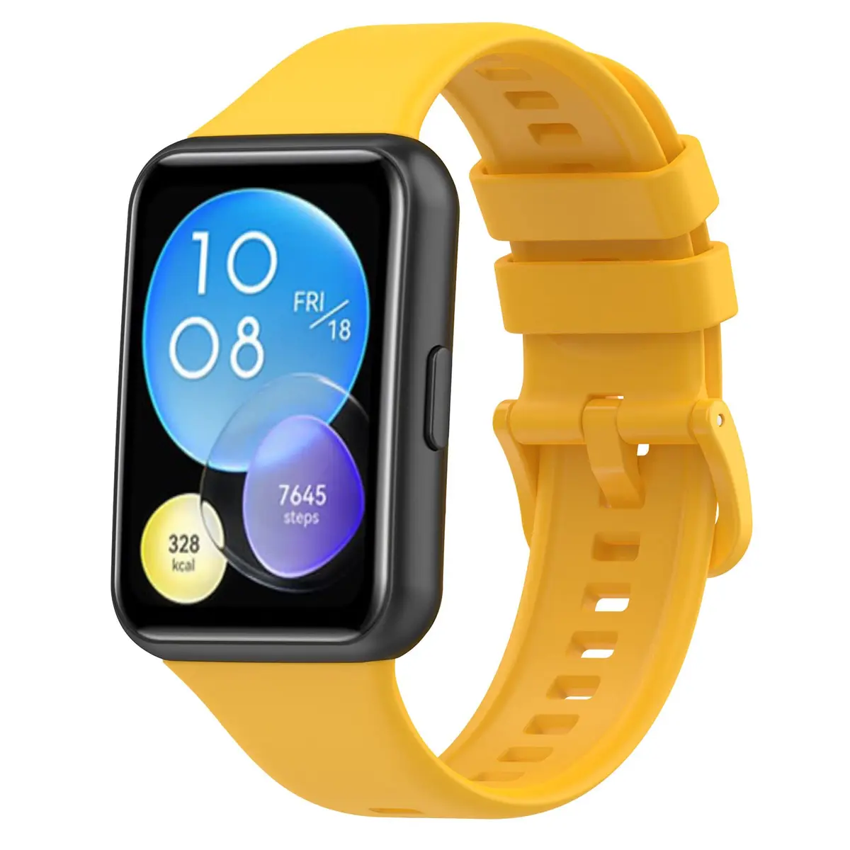 Muovrto Replacement Silicone Watch Band for Huawei Watch Fit 2 | Sport Strap, Unisex, Adjustable, 24.9mm Width - view 5