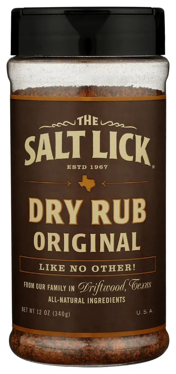 Salt Lick Original Dry Rub, Gluten Free, 72 oz (6 x 12 oz) | Gluten-Free Poultry Seasoning - main product image