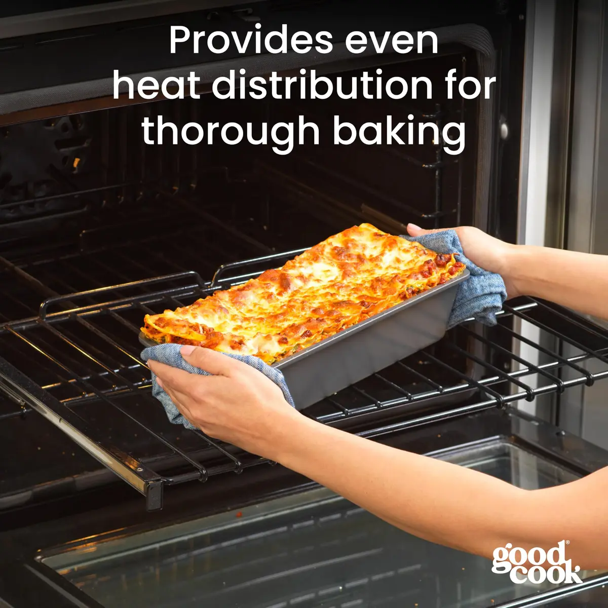 GoodCook Extra-Large Nonstick Loaf Pan 33cm x 12.7cm (13" x 5") | Heavy-Duty Steel Bakeware for Breads, Cakes & Meatloaf - view 6
