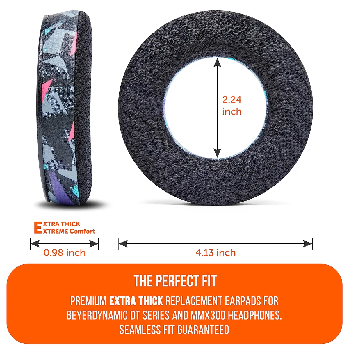 WC Freeze DT770 Cooling Gel Ear Pads for Beyerdynamic DT770 & DT990 | Enhanced Comfort & Sound (110 characters) - view 5