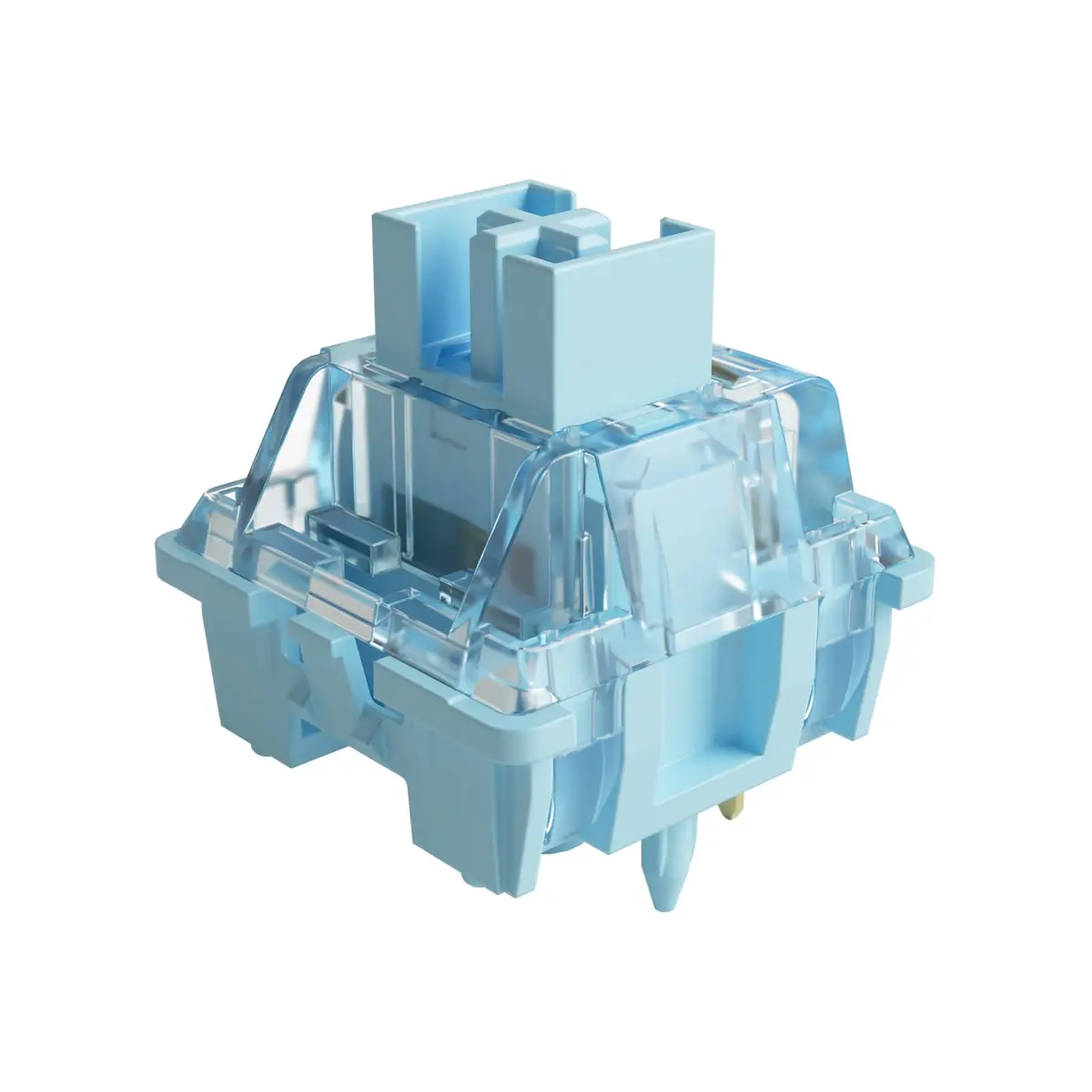 Akko V3 Creamy Blue Pro Tactile Keyboard Switches (45pcs) | 5-Pin Dustproof Stem, Pre-Lubed, 45gf - main product image