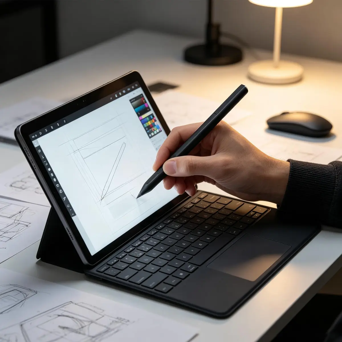CaoXiong MPP 2.0 Tilt Pen Compatible with HP Rechargeable, Black | Precise, Seamless Touchscreen Writing (70-120c) - view 5