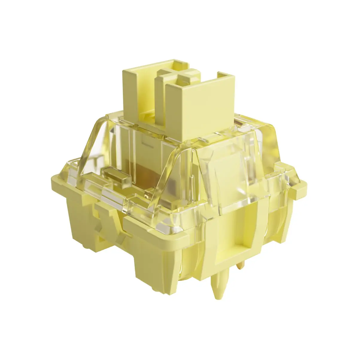 Akko V3 Creamy Yellow Pro Keyboard Switches (45pcs) | Linear 5-Pin 50gf Dustproof Stem - main product image
