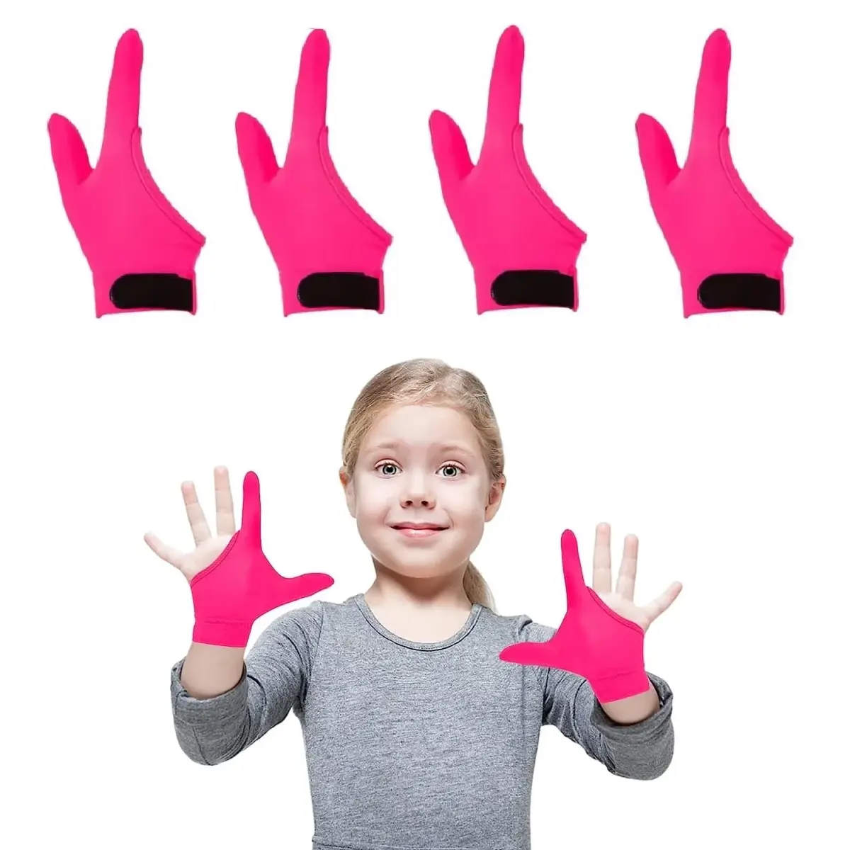 Yxmeiguo Anti Thumb Sucking Guard Gloves for Kids Ages 5-12 | Breathable Polyester Fabric - main product image