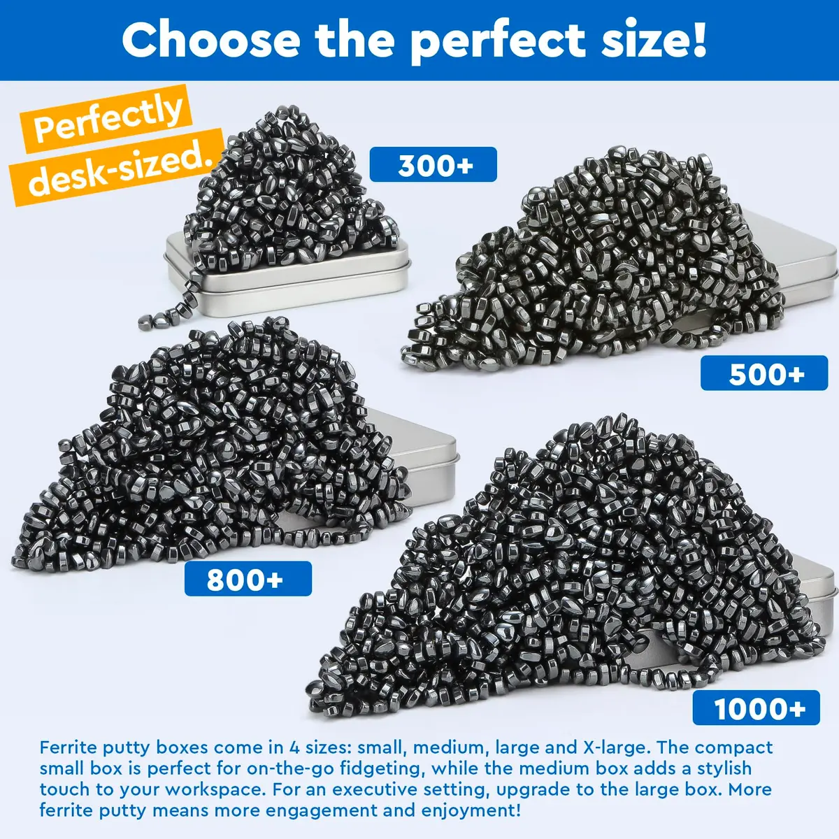 DYRDM Ferrite Putty 500+ Black | Desk Stress Relief Toy for Adults - view 6