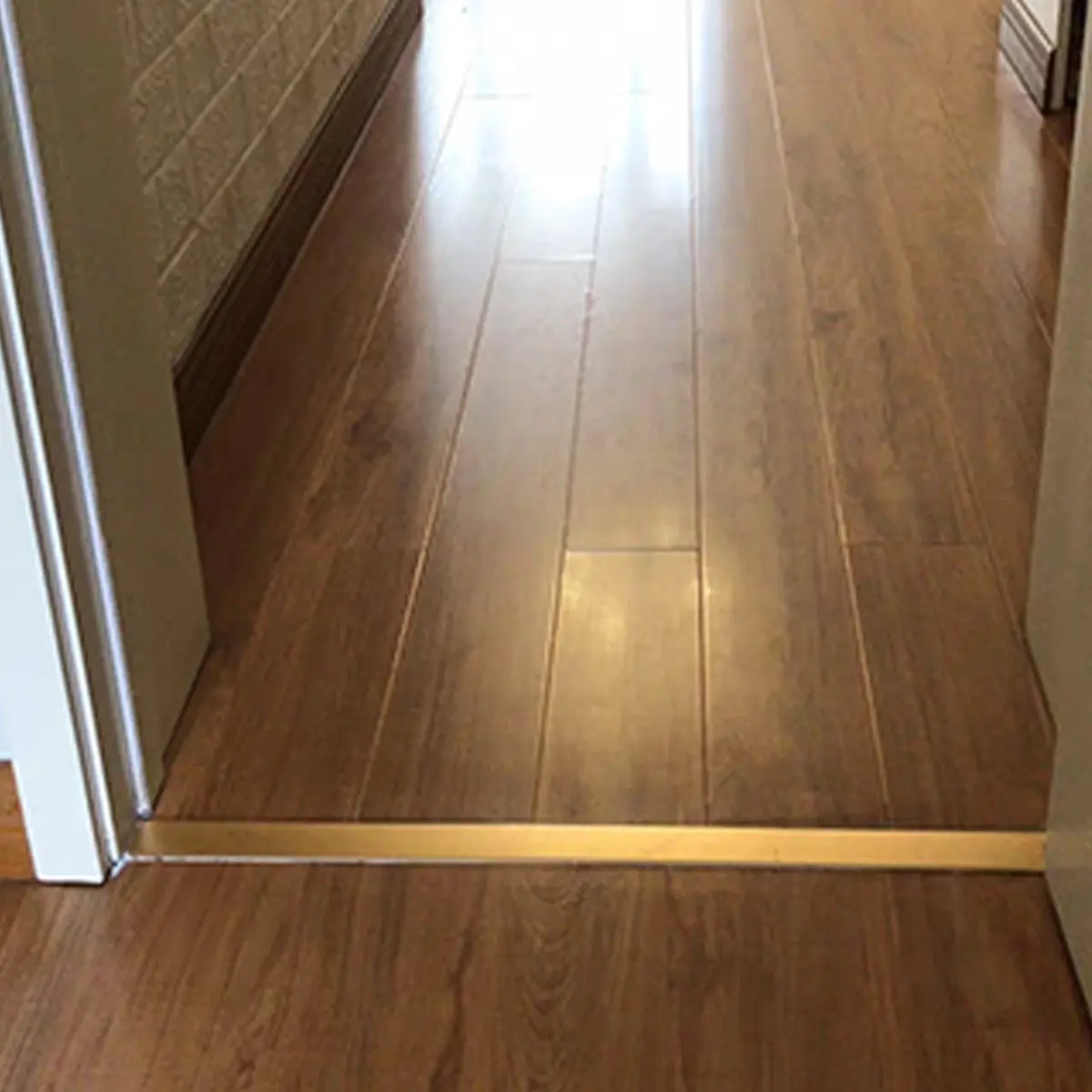 Trimold Aluminum T Molding Floor Transition Strip 2.9Ft Matte Gold | Seamless Floor Gap Bridging - view 7