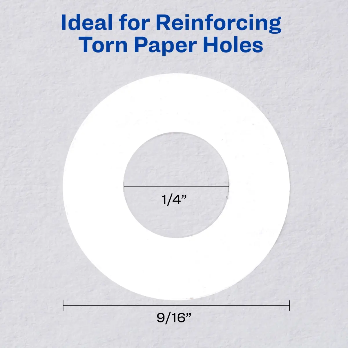 Avery Reinforcement Labels 1/4" Diameter White 1200 Labels | Permanent Adhesive for Binders - view 6