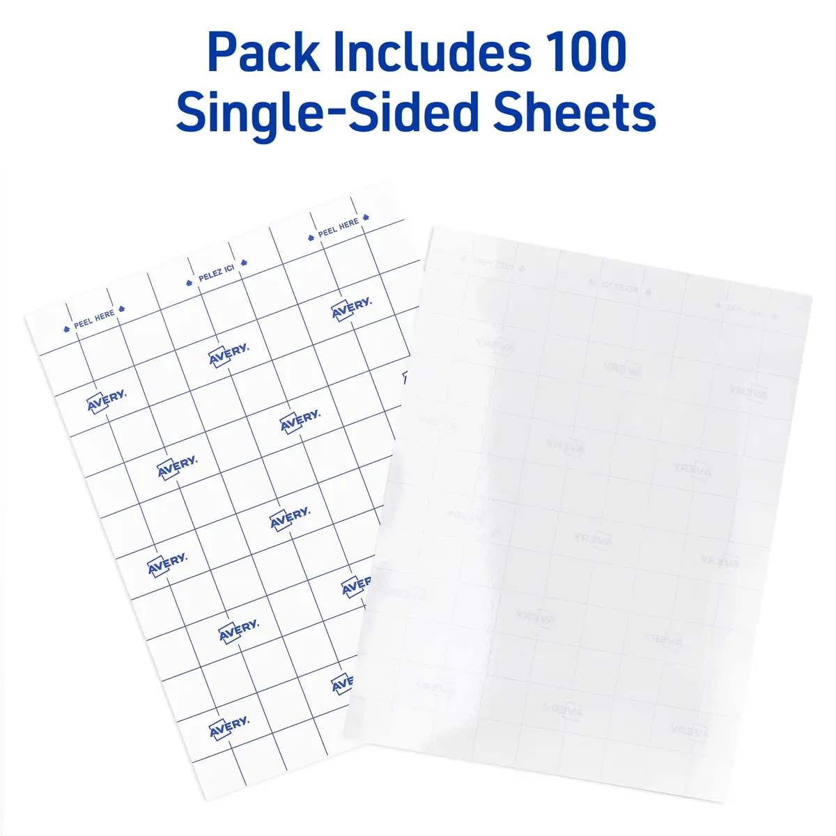Avery Clear Laminating Sheets 9" x 12" Permanent Self-Adhesive 100 Sheets (2-Pack) | Acid-Free Archival Quality - view 2