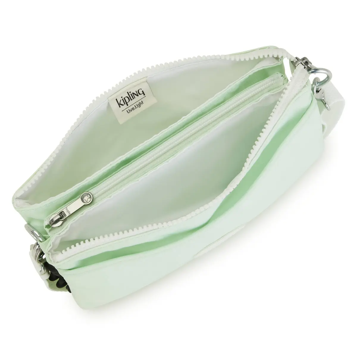 Kipling Riri Crossbody Bag Airy Green C | Minimalist Nylon Design, Convertible & Lightweight - view 3