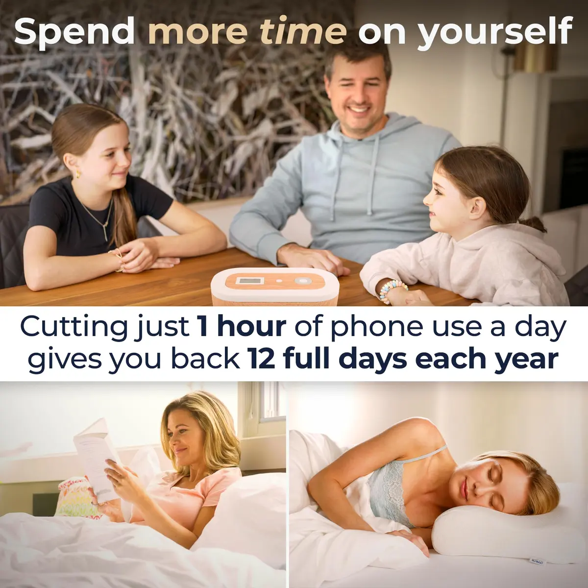 Mindsight Timed Lock Box | Unplug from Phones, Social Media & Snacks | 3 Modes | Easy to Use | Out of Sight ~ Out of Mind | Boost Your Mental Wellness - view 6