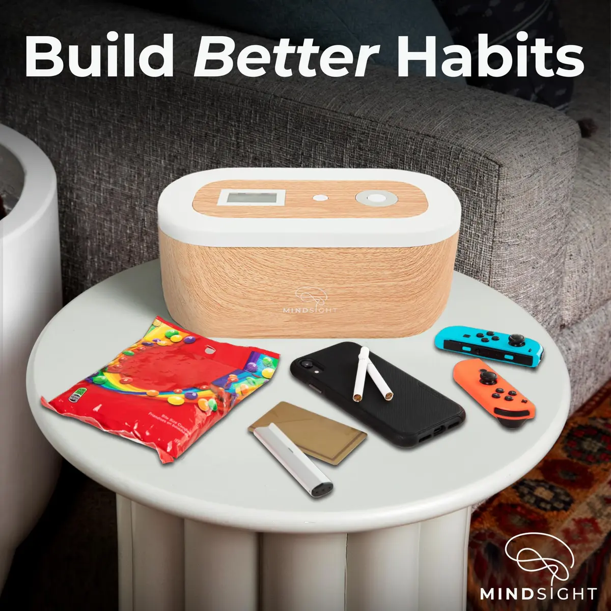 Mindsight Timed Lock Box | Unplug from Phones, Social Media & Snacks | 3 Modes | Easy to Use | Out of Sight ~ Out of Mind | Boost Your Mental Wellness - view 2