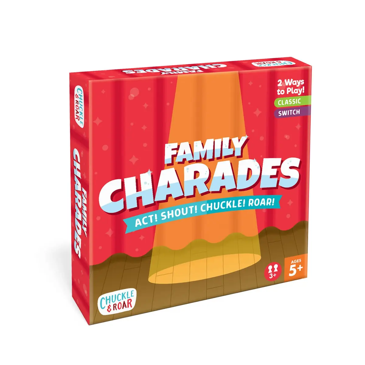 Chuckle & Roar Classic Charades Game for Kids, 750 Charades Ideas | Family Party Game for Ages 5+ - main product image