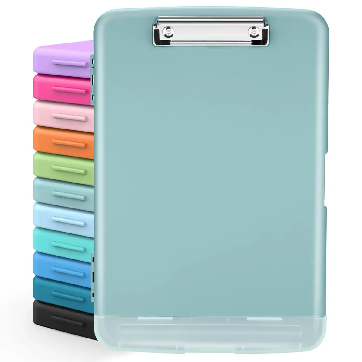 Sooez High Capacity Storage Clipboard 8.5x11 with Pen Holder | Durable Polypropylene for Students & Professionals - main product image