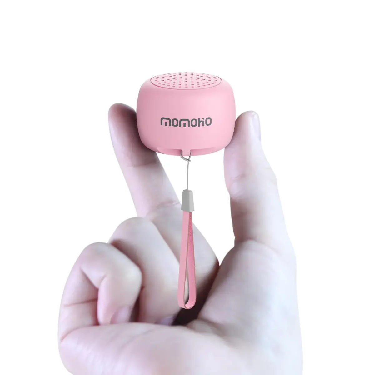 MOMOHO Mini Bluetooth Speaker Pink | Tiny Portable Wireless Speaker with Mic & TWS Pairing - main product image