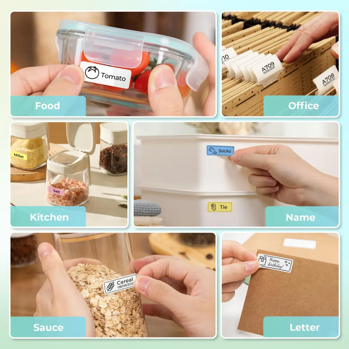 Nelko P21 Bluetooth Label Maker Machine with Tape, White | 203 DPI High-Resolution Printing - view 6