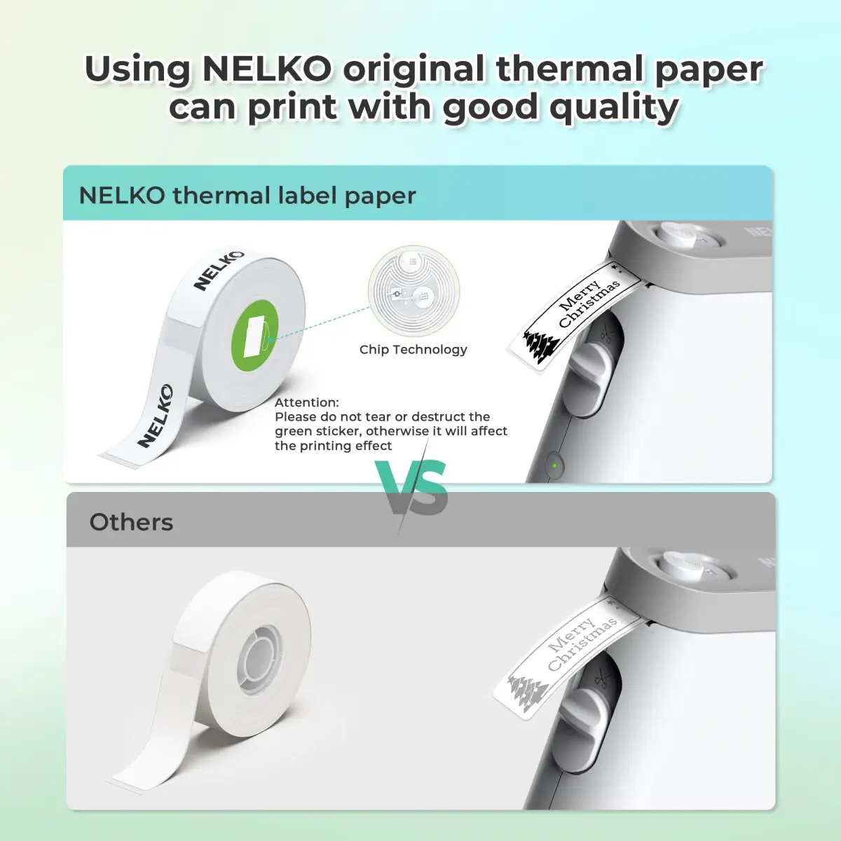 Nelko P21 Bluetooth Label Maker Machine with Tape, White | 203 DPI High-Resolution Printing - view 8