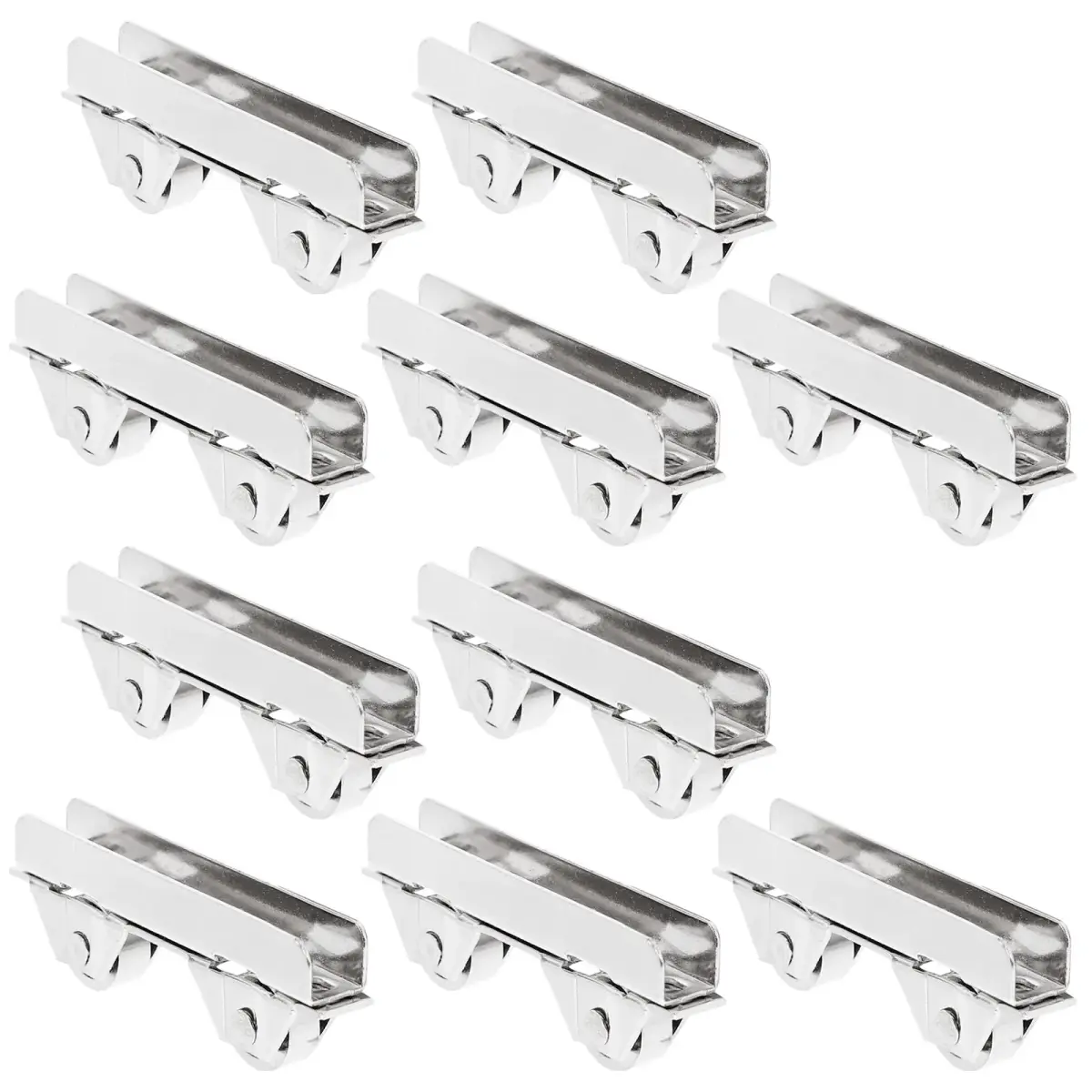 Angoily Mini Stainless Steel Showcase Window Roller for 5-6mm Thick Glass | Pack of 10 - main product image