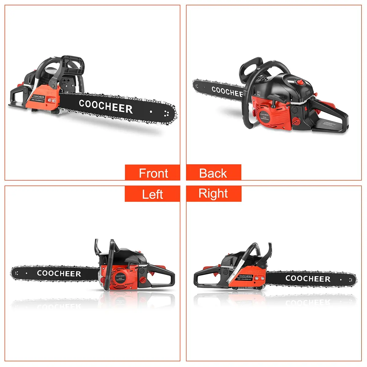 COOCHEER Gas Chainsaw 62CC 20 inch | 3.5HP Gas Powered Chainsaw for Garden & Farm - view 8