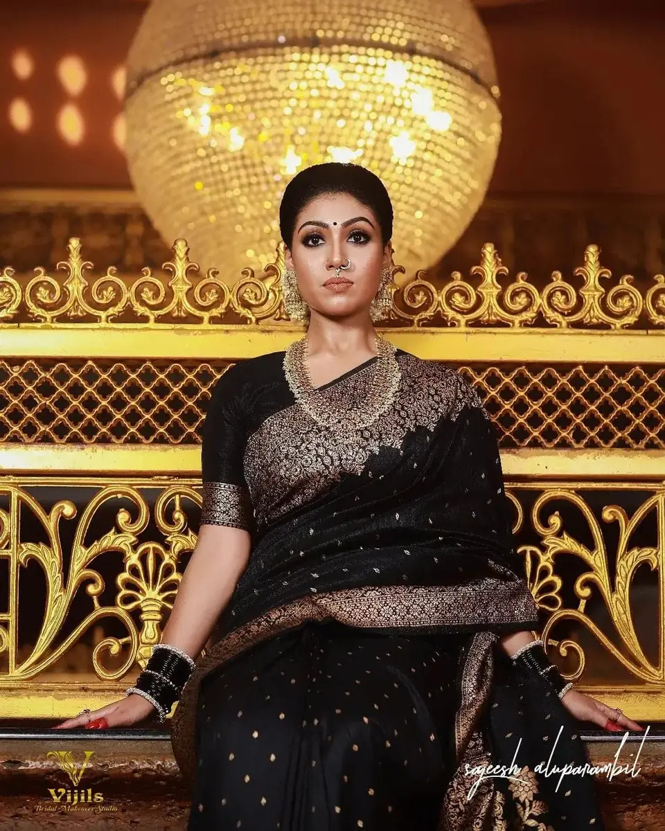 Avantika Fashion Kanjivaram Soft Silk Saree Black One Size | Elegant Jacquard Woven - view 6