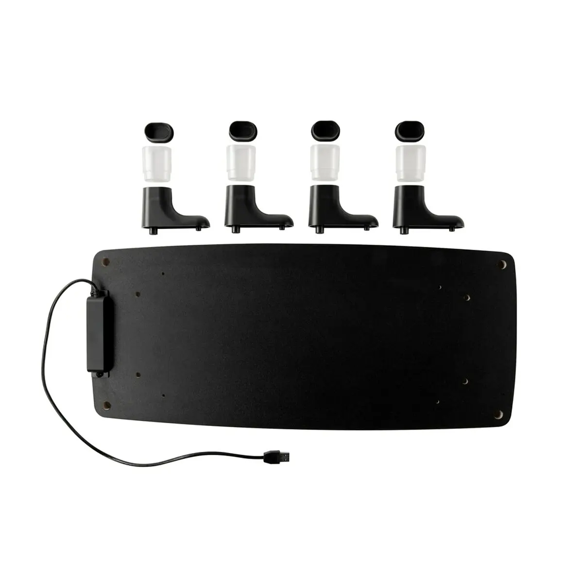3M Adjustable Monitor Stand with 4-Port USB Hub, Black, 2.04 kg (4.5 lb) | Raises Screen to Eye Level - view 5
