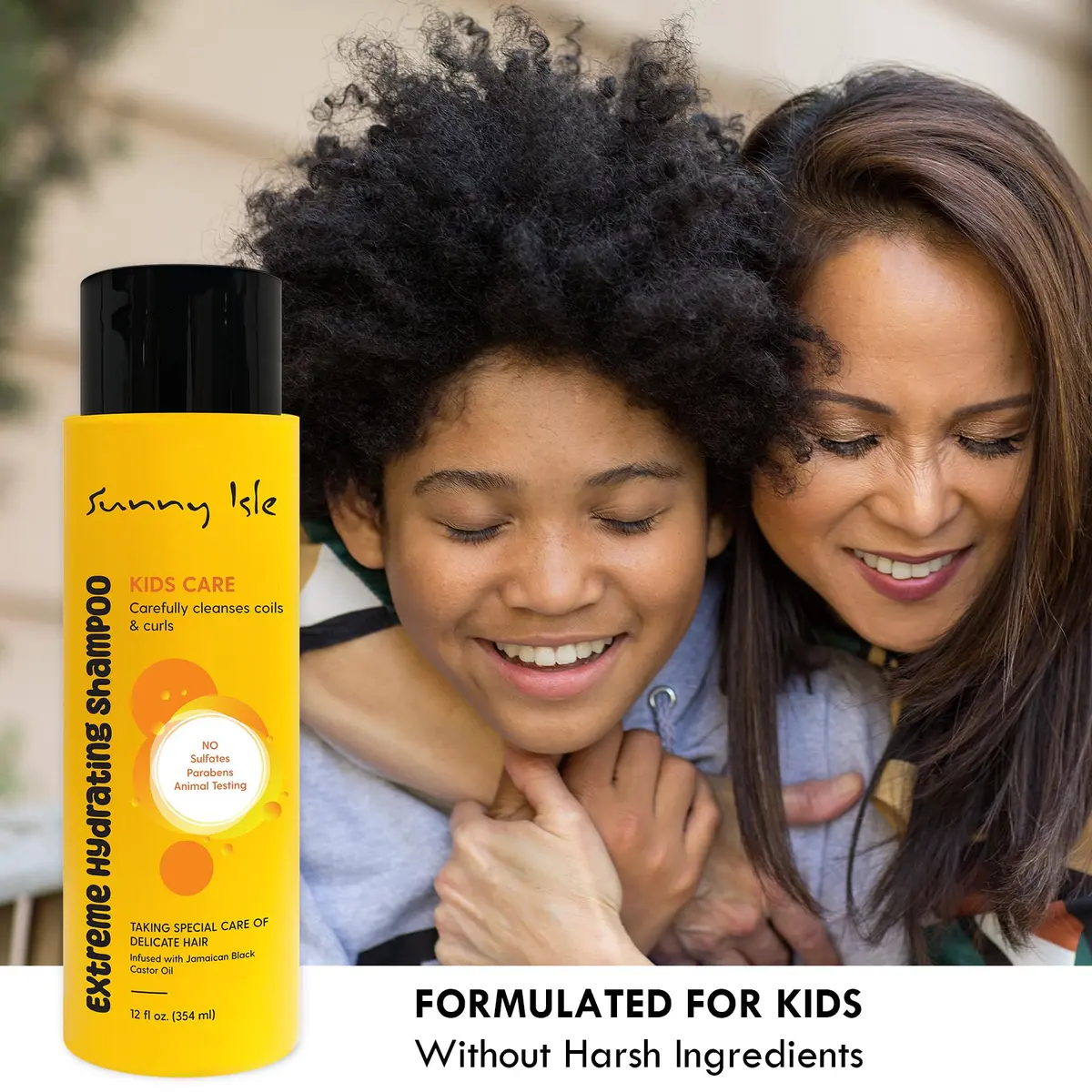 Sunny Isle Kids Care Extreme Hydrating Shampoo 12oz | Gentle, Sulfate-Free for Curly & Wavy Hair - view 4
