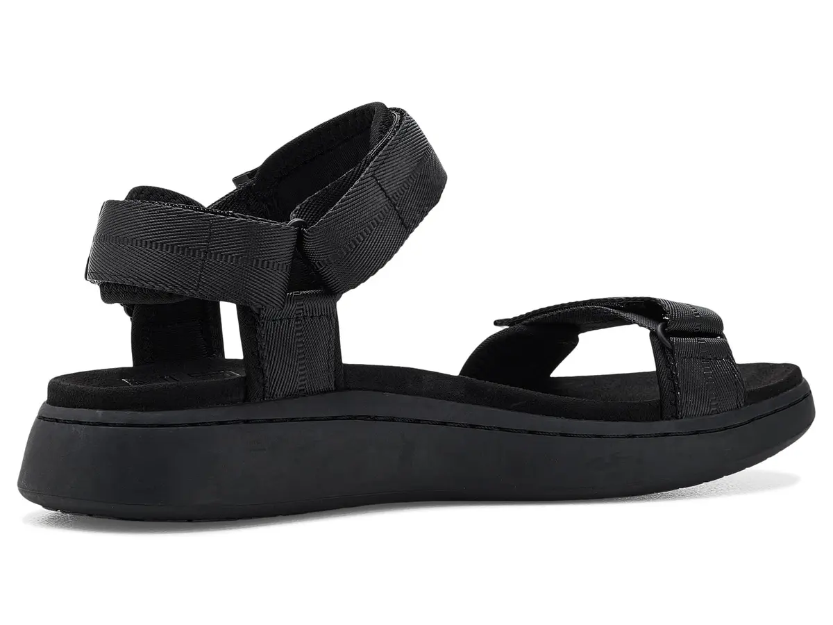 Woden Women's Line Sandals Taupe Multi 6.5 Medium | Recycled, Adjustable Velcro Straps - view 3