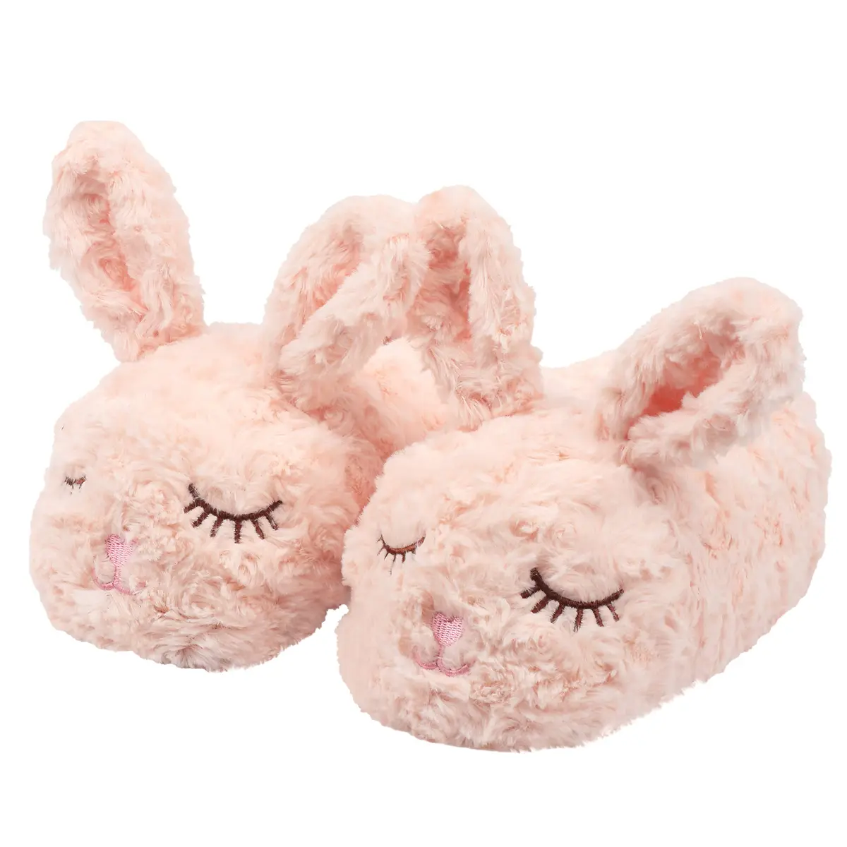 Aopuro Novelty Women Pink Bunny Animal Slippers Size 9-10 | Soft Plush & Non-Slip Comfort - main product image