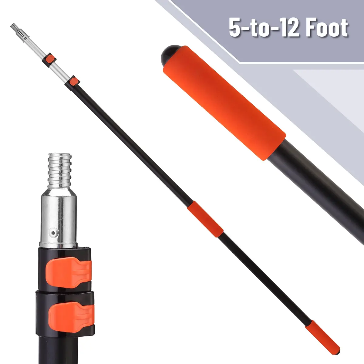 Bates Choice Telescopic Extension Pole 12 Ft Aluminum Alloy | Heavy-Duty Multi-Purpose Tool - view 2