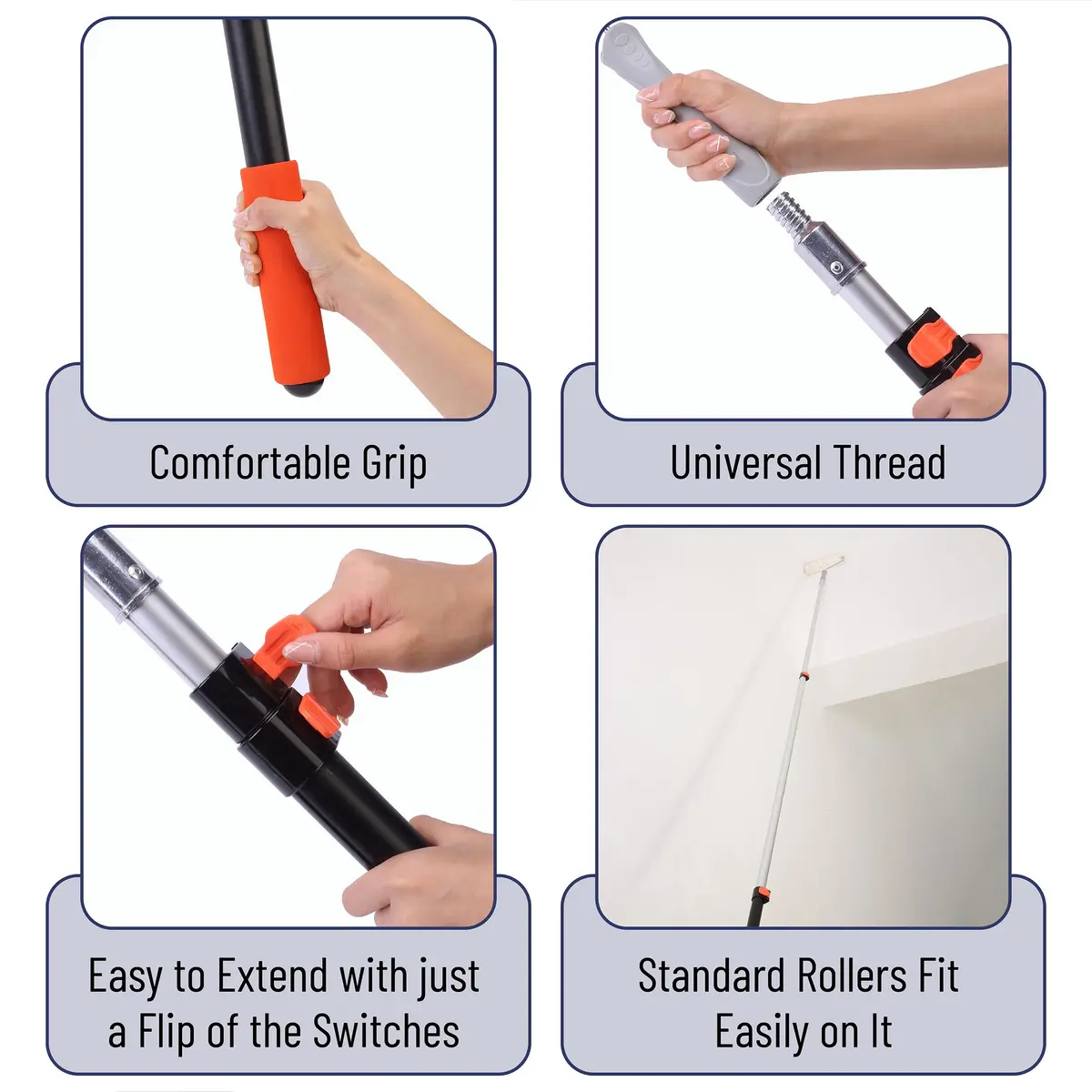 Bates Choice Telescopic Extension Pole 12 Ft Aluminum Alloy | Heavy-Duty Multi-Purpose Tool - view 3