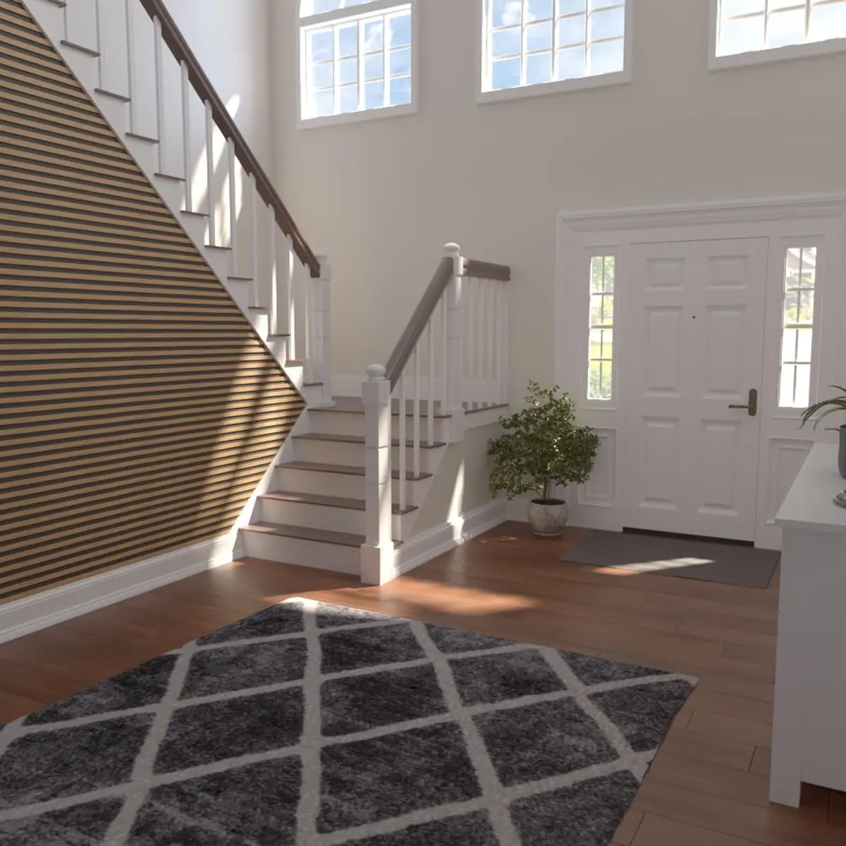 Ekena Millwork 94"H x 1/4"T Maple Wood Slat Wall Panel Kit | Adjustable, Eco-Friendly, DIY Friendly - view 7