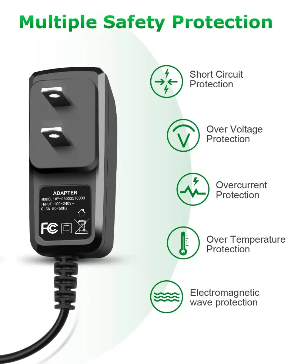 Arkare Wahl 9649 Charger Replacement Cord AC Adapter 2M (6.6ft) | Compatible with Wahl Color Pro Cordless Hair Clipper & Trimmer 9649 - view 4