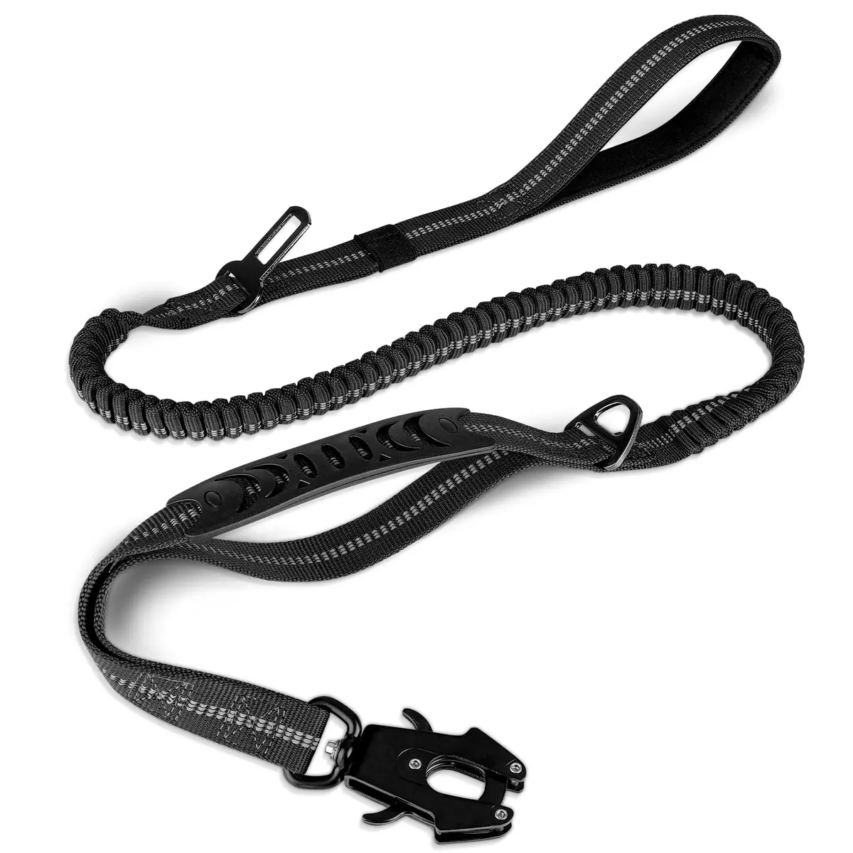 Joytale Tactical Dog Leash 6 ft | Shock Absorbing No Pull, Black, Heavy Duty, Large Dogs - main product image
