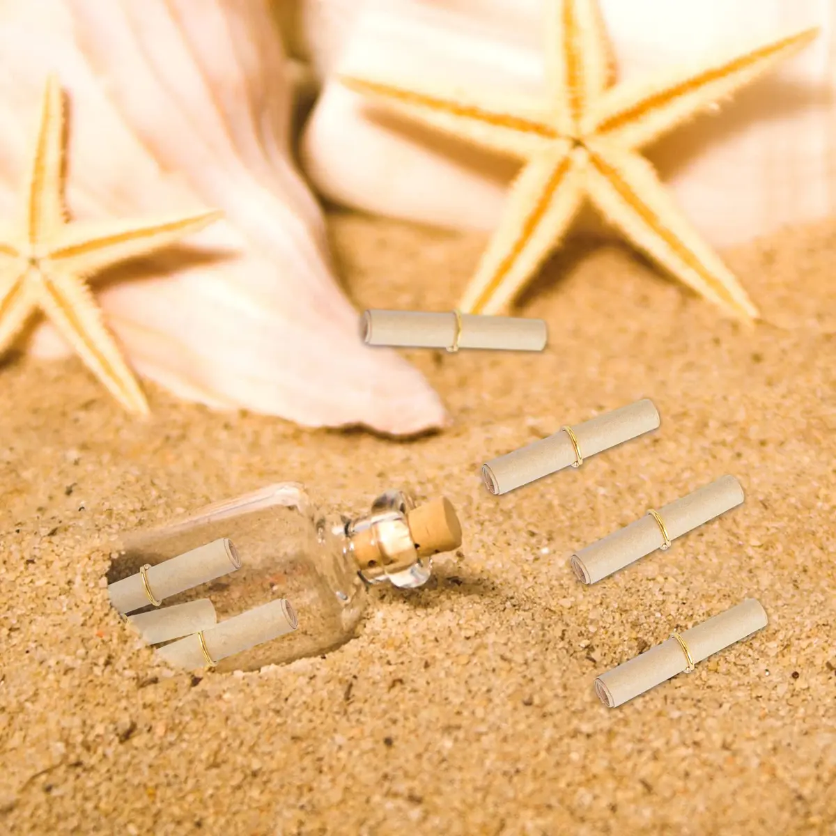 JMKTOOL Vintage Message Paper Scrolls 60x25mm | Lucky Wishing Paper Roll for DIY & Gifts - view 6