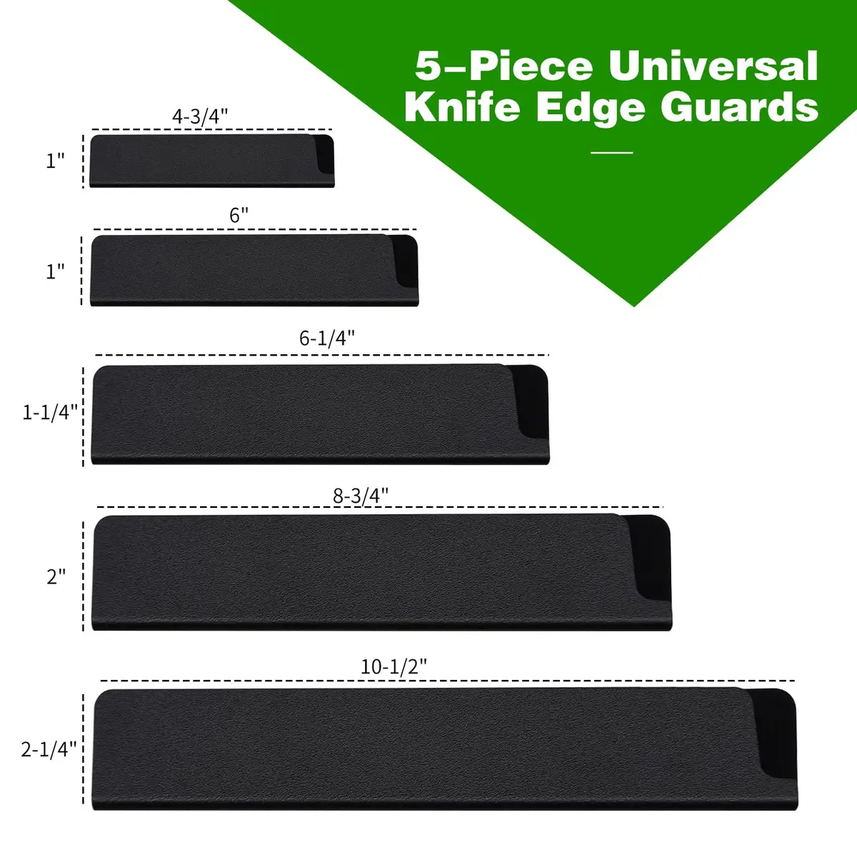 DkOvn Universal Knife Edge Guards Set (5-Piece) | Protects Blades & Prevents Accidents - view 2