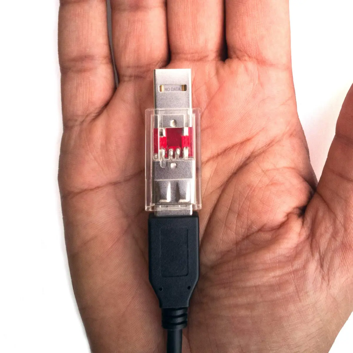 PortaPow USB Data Blocker - Transparent 2-Pack | Protects Against Juice Jacking - view 3