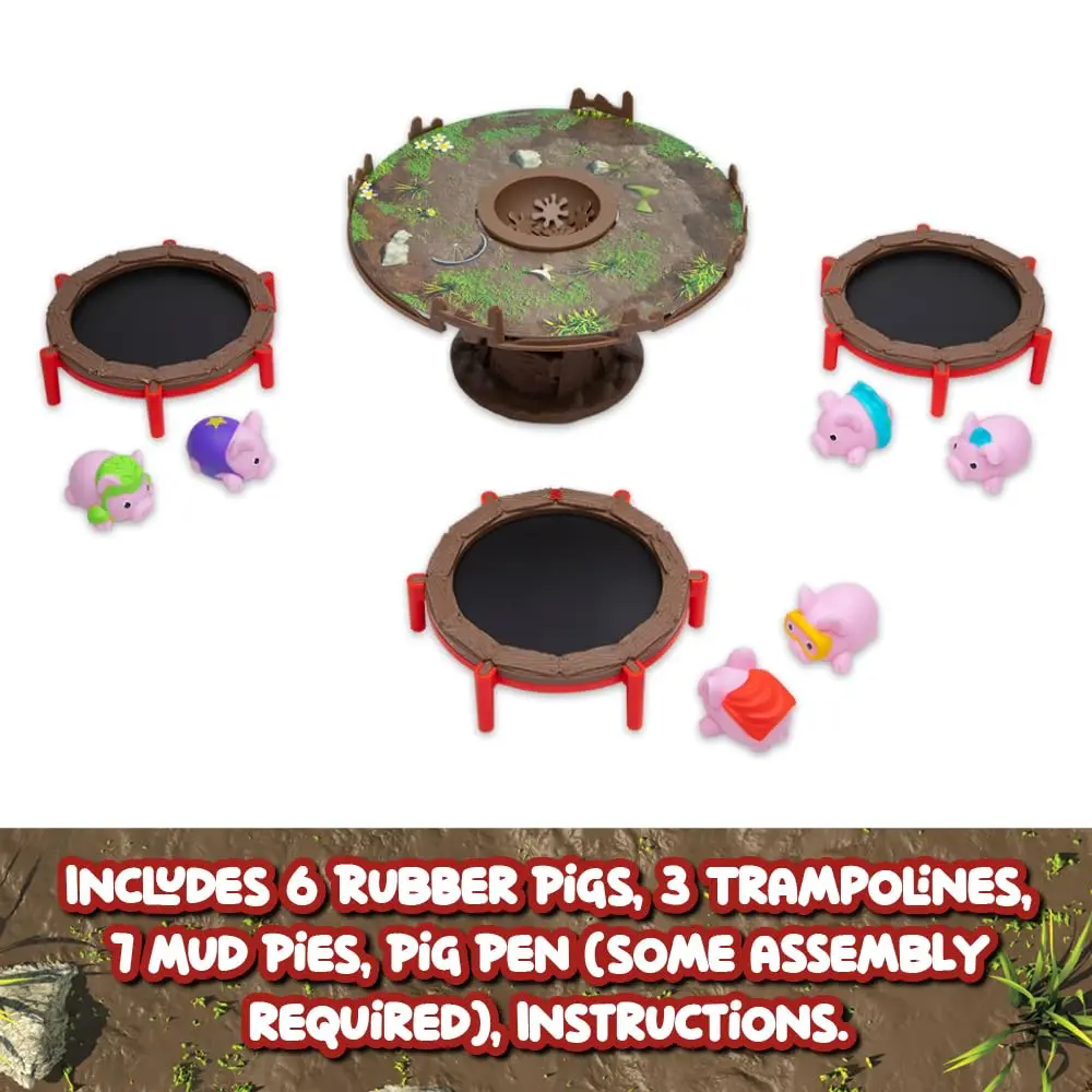 PlayMonster Pigs on Trampolines Board Game for Family Night | Hand-Eye-Coordination Game for Kids 6+ (1 Unit) - view 6