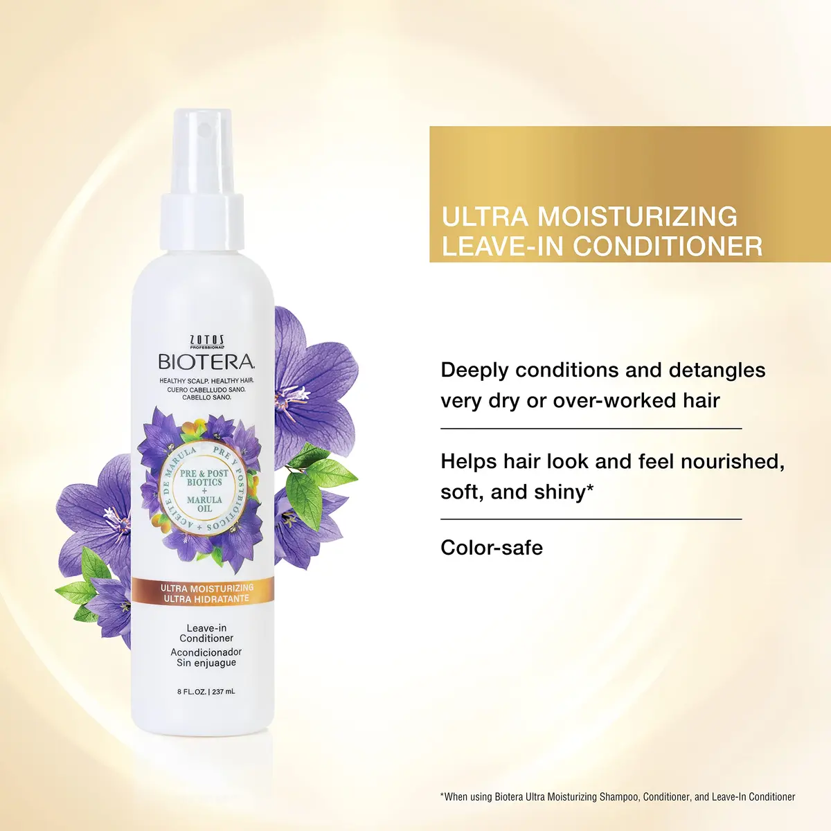 Biotera Deep Hydration Conditioner for Dry Hair – Coconut & Marula Oil, 15.2 Fl Oz, Vegan & Sulfate-Free - view 2