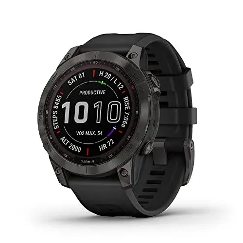Garmin fenix 7 Solar GPS Smartwatch 47mm Slate Gray | Long-Running Solar Powered Multisport GPS Watch - main product image