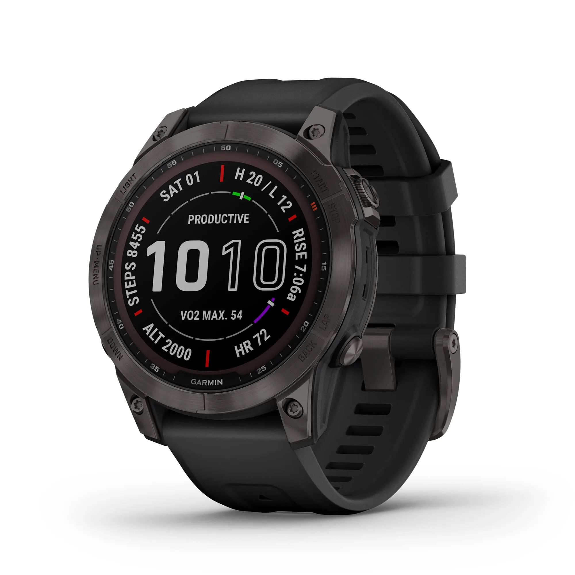 Garmin fenix 7 Solar GPS Smartwatch 47mm Slate Gray | Long-Running Solar Powered Multisport GPS Watch - main product image